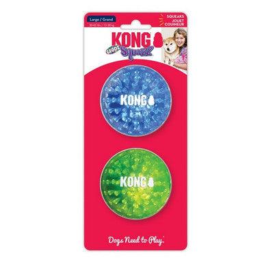 KONG Squeezz Geodz 2-pk Assorted Large