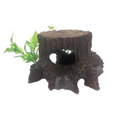 Betta Medium Tree Stump & Plants