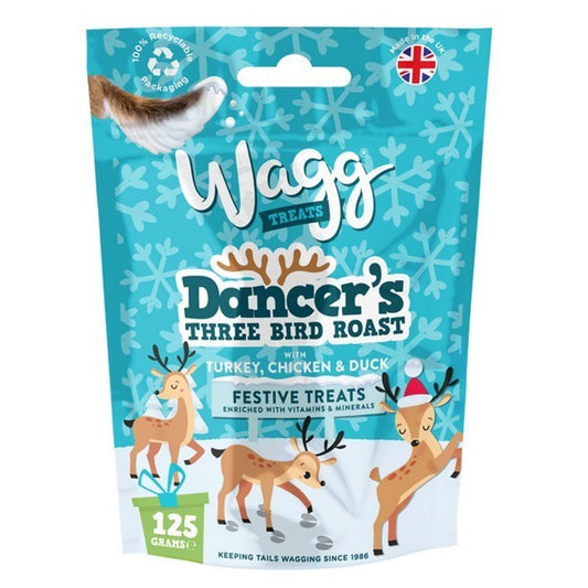 Wagg Treats Three Bird Roast Dancer 125g