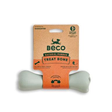 Beco Natural Rubber Chew Bone Green