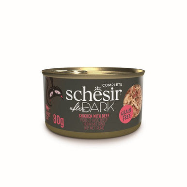 Schesir After Dark Wholefood Adult Cat Chicken & Beef 80g