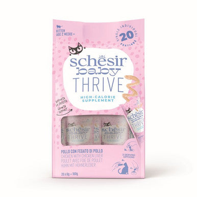 Schesir Baby Thrive Kitten Cat Chicken 20X8g