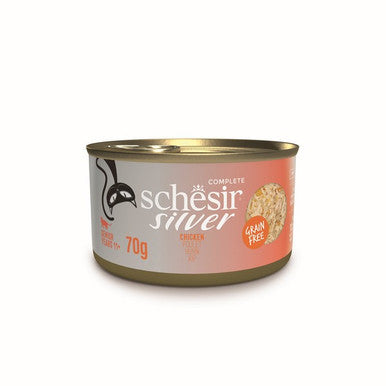 Schesir Silver Wholefood Older Cat Chicken 70g