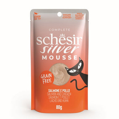 Schesir Silver Mousse Older Cat Salmon 80g