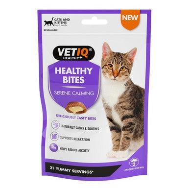 M&C Vet IQ Healthy Bites Serene Calming Cat Treats 65g