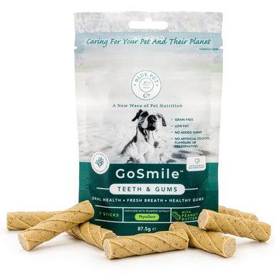 Blue Pet GoSmile Teeth & Gum Supplement Peanut Butter 90g 7 pieces