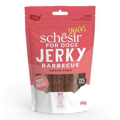 Schesir Dog Snack Jerky BBQ Beef 145G