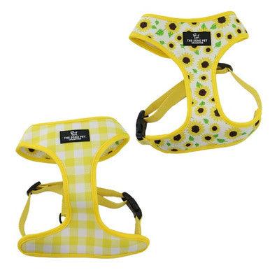 Ancol Soho Sunflower Yellow Check Reversible Harness Medium