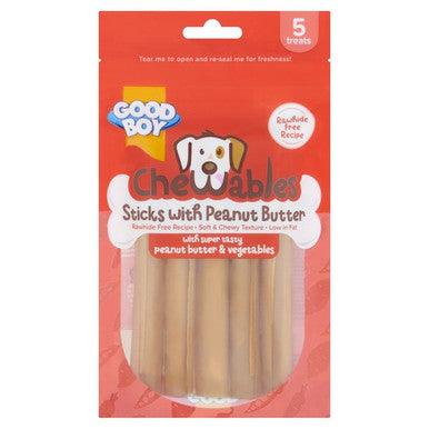 Chewables Peanut Butter Sticks 5 pack 100g