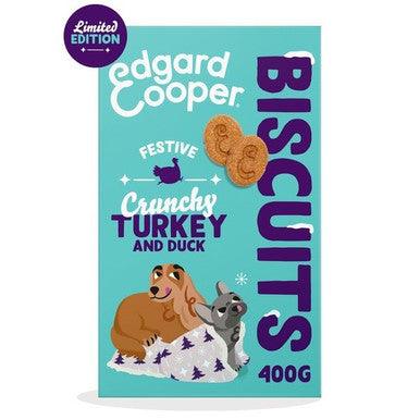 Edgard & Cooper Festive Duck & Turkey Biscuits 400g