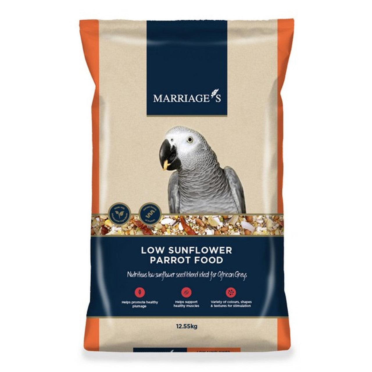 Marriages Low Sunflower Parrot Food 12.55kg