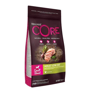 Wellness CORE adult low fat small breed natural grain free protein-rich dog food bag