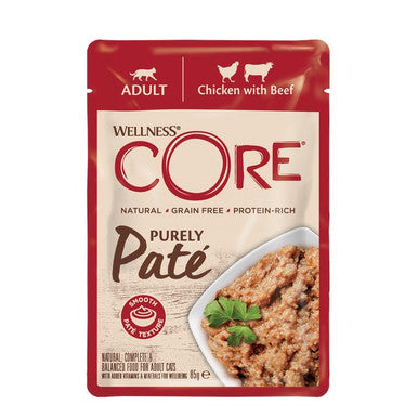 Wellness CORE Cat Wet Adult Tender Cuts Salmon and Tuna in Savoury Gravy Recipe 85g