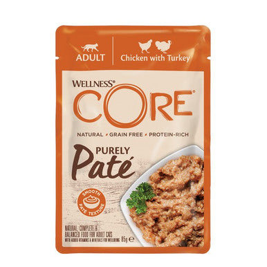 Wellness CORE Cat Wet Adult 98% Duo Protein Chicken with Salmon 85g