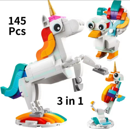 3-in-1 Unicorn, Duck, Seal Bullding Set - North East Pet Shop North East Pet Shop