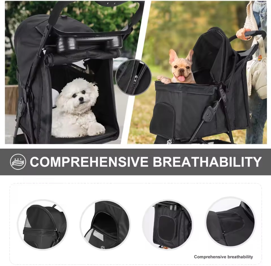 3 Wheel Dog Shack UK! Pushchair Stroller - North East Pet Shop Dog Shack UK