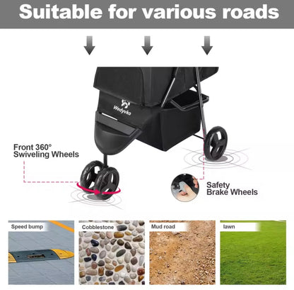 3 Wheel Dog Shack UK! Pushchair Stroller - North East Pet Shop Dog Shack UK