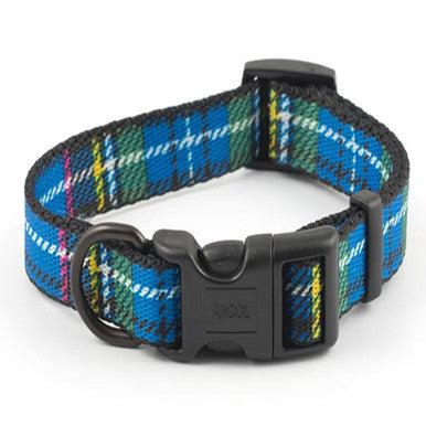 Ancol Nylon Tartan Adjust Collar Bl 20-30cm