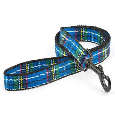 Ancol Nylon Tartan Lead Blue 19mmx1m