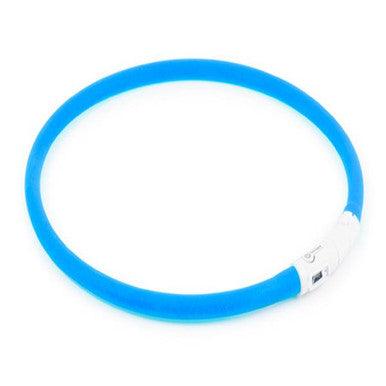 Ancol Rechargeable Flashing Band Blue 58cm