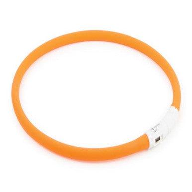 Ancol Rechargeable Flashing Band Orange 58cm