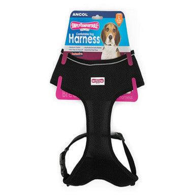 Ancol Comfort Mesh Harness Black Small 34-45cm