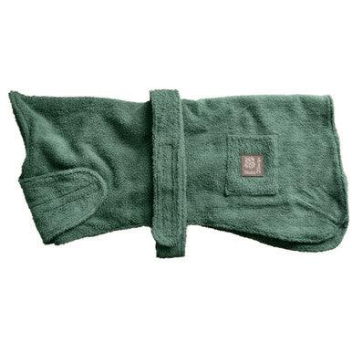 Danish Design Dog Robe Towelling Green 30cm