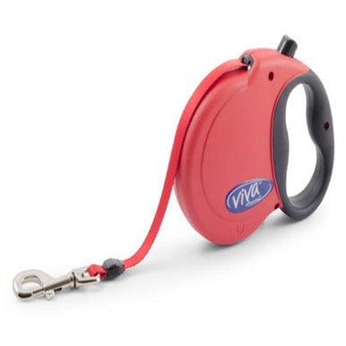 Ancol Viva Extendable Lead Red Small Dog 20kg 5m