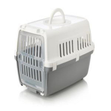 Savic Zephos 1 Plast Pet Carrier Wh/Gry 48x31.5x30