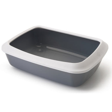 Savic Iriz 50 Litter Tray + Rim White/Cold Grey