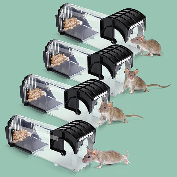 4 Pack Humane Mouse Traps Indoors & Outdoor - North East Pet Shop AMZ