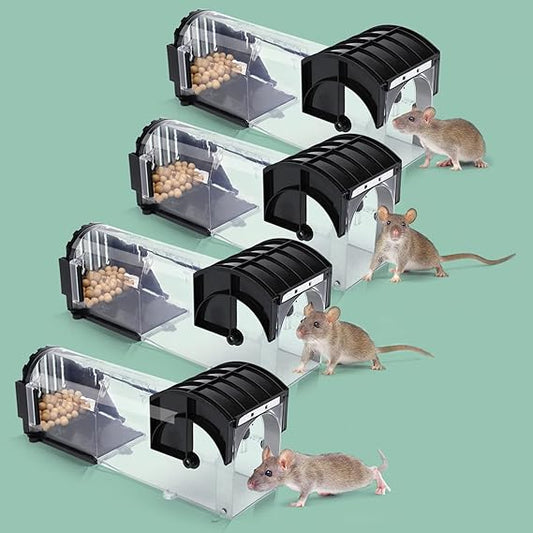 4 Pack Humane Mouse Traps Indoors & Outdoor - North East Pet Shop AMZ