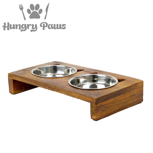 Ancol Hungry Paws Raised Cat Twin Feeder 175ml