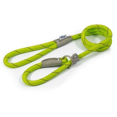 Ancol Viva Rope Reflective Slip Lead Lime 12mm x 1.2mm