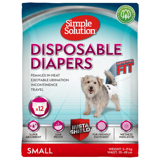 Simple Solution Bitch Disposable Diapers x 12 - Small