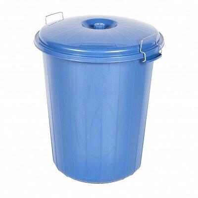 Heavy Duty Dustbin & Lid with Clip 70 litre Blue