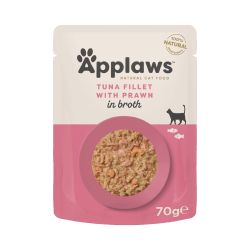 Applaws Cat Pouch Tuna with Pacific Prawn 12pk, 70g