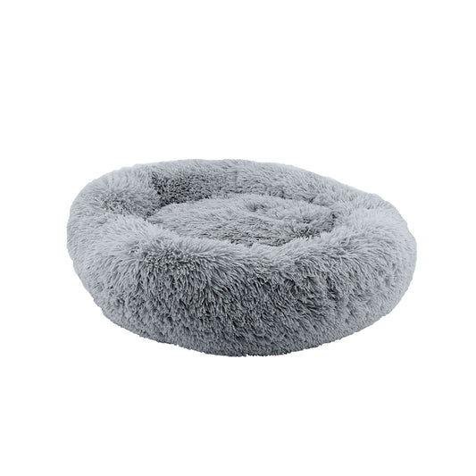 Ancol Sleepy Paws Super Soft Plush Donut Bed Slate Grey 70cm