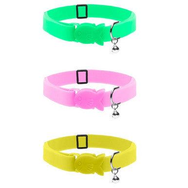 Cat Circus Neon Cat Collars Assorted Green