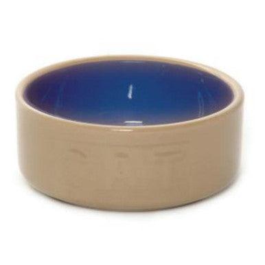 Mason Cash Cane/Blue Lettered Cat Bowl 130mm