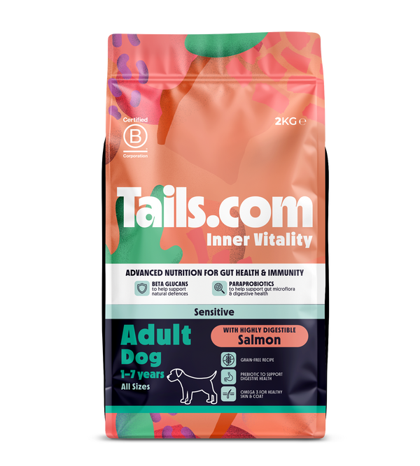 Tails.com Inner Vitality Sensitive Adult Salmon Dry Dog Food 2kg