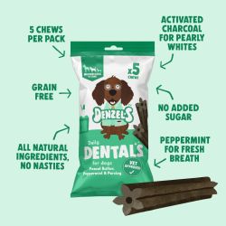 Denzel's Medium Vegan Daily Dentals for Dogs, 100g