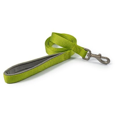 Ancol Viva Padded Snap Lead Lime 25mm x 1m