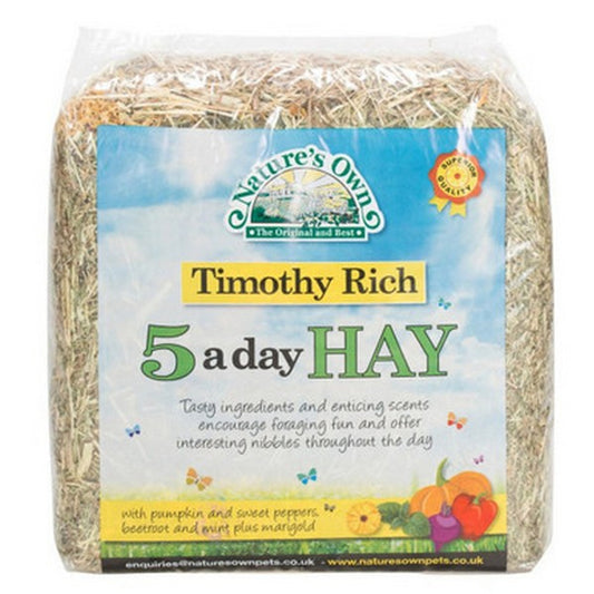 Natures Own Timothy Rich 5 a Day Hay 1kg