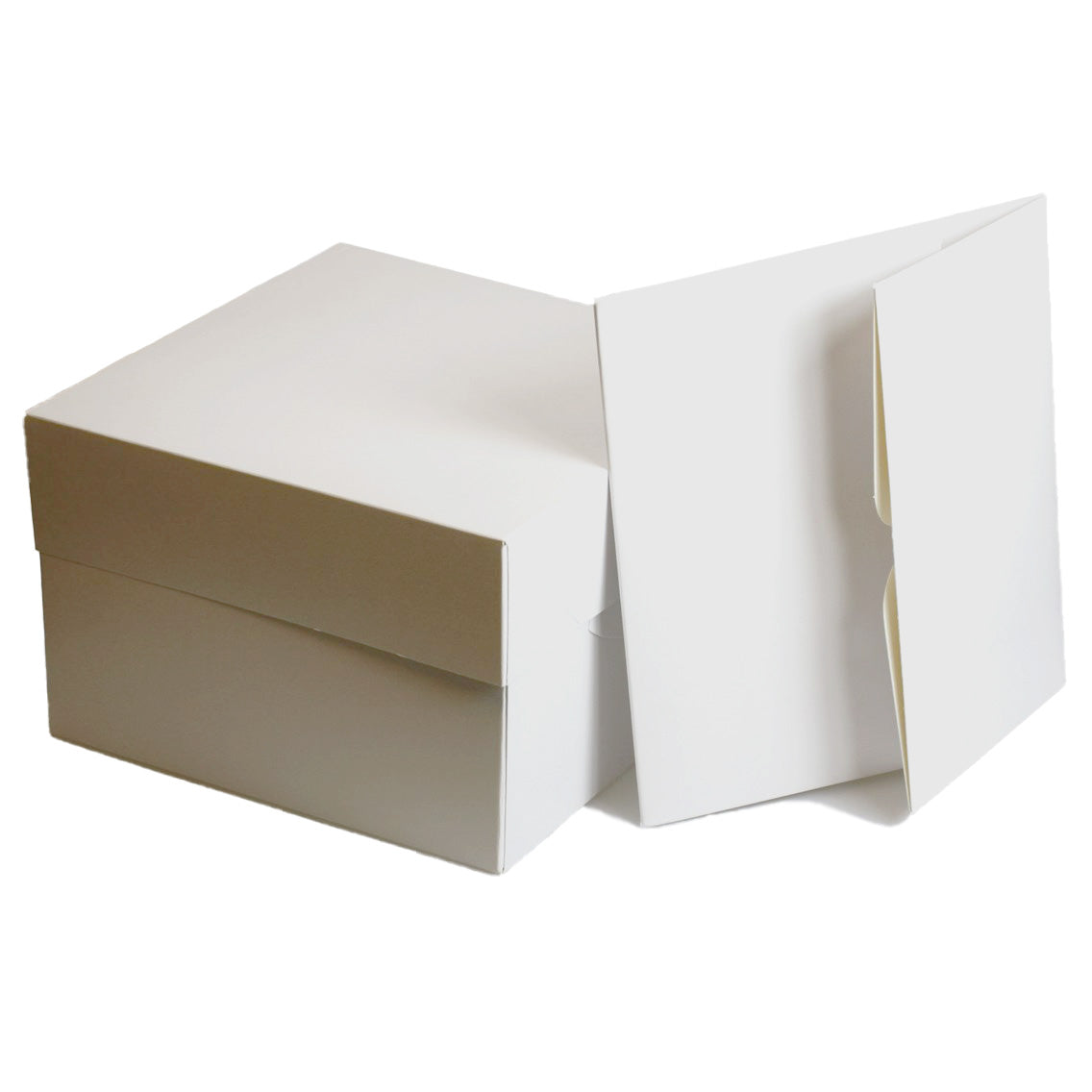 White Cake Boxes for Safe Transport - Available in 8'', 10'', 12'' Sizes
