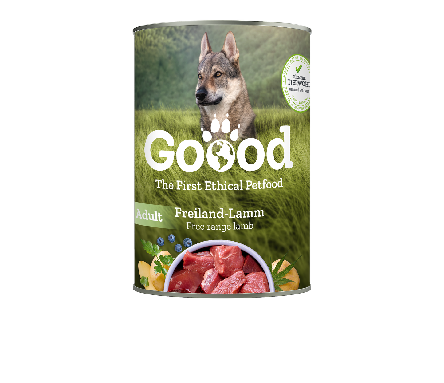 Free Range Lamb Wet Food for Adult Dogs