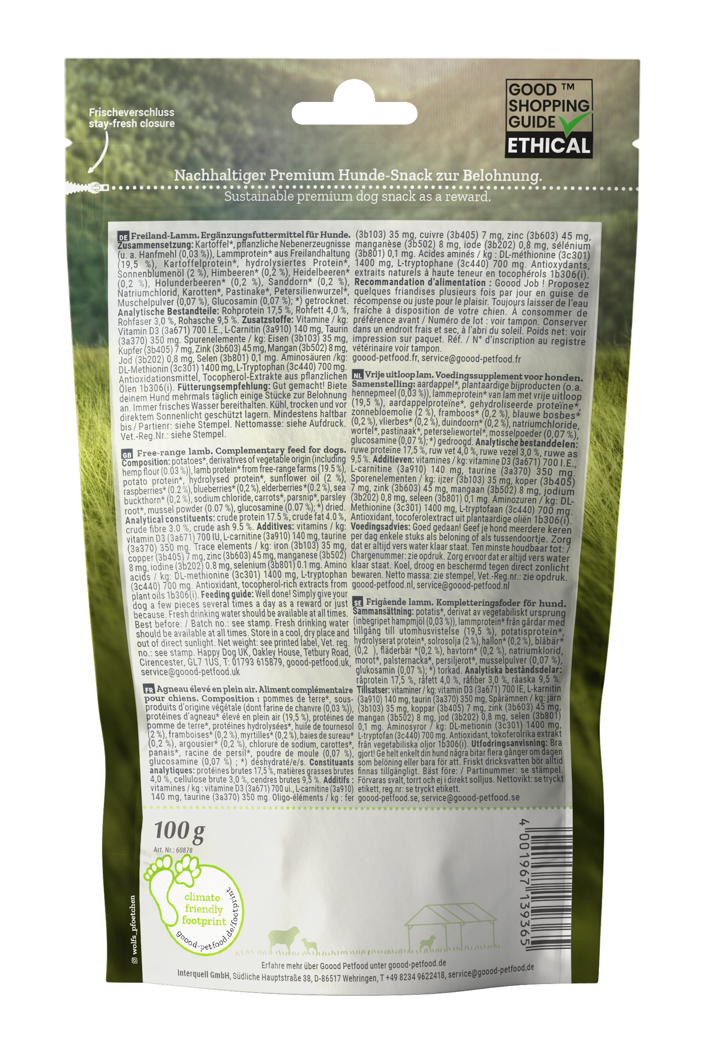 Adult Soft Gooodies - free range lamb