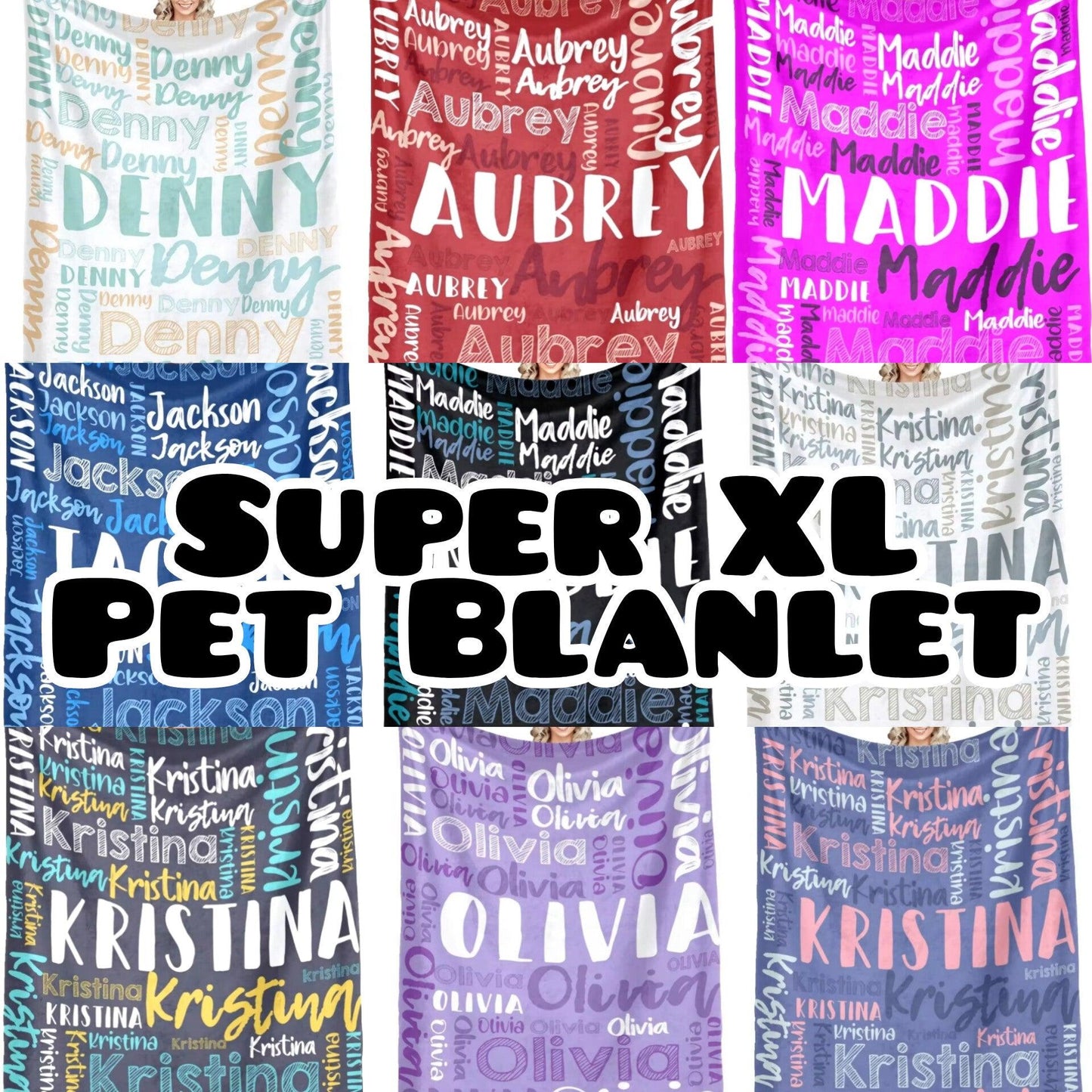 XXL Personalised Pet Blanket