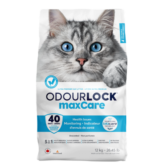 Intersand OdourLock maxCare Ultra-Premium Clay Cat Litter - 12kg