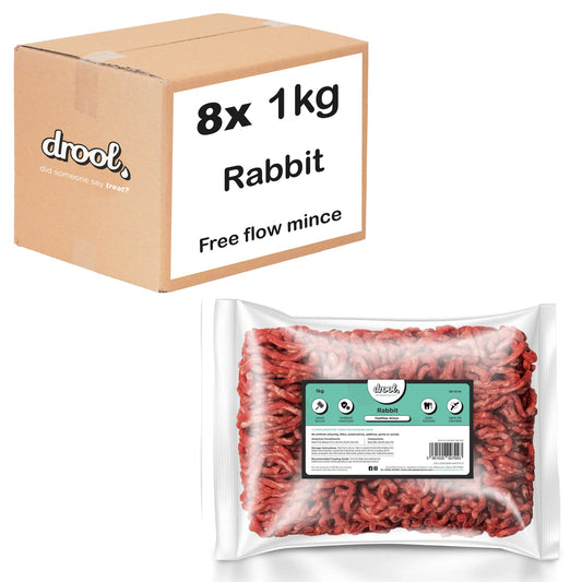 Drool Mince Freeflow Rabbit 1kg - 8 pack box